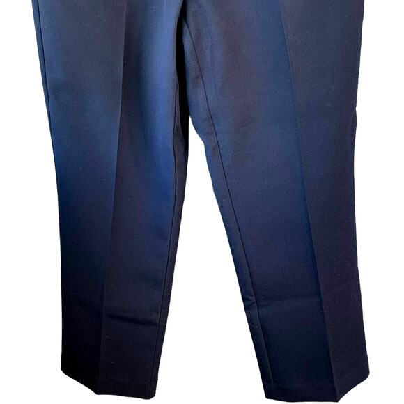 Ann Taylor Loft Maternity Straight Leg Trouser Dress Pants Size 10 Navy Stretch - Picture 5 of 15